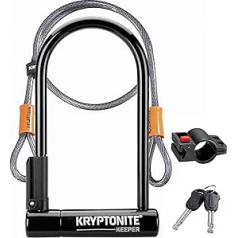 Kryptonite Keeper 12 mm U-Lock ar FlexFrame-U stiprinājumu