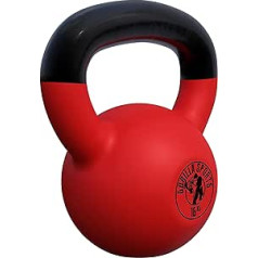 GORILLA SPORTS® Kettlebell - 2-32 kg atsvari, viens/komplekts, čuguns, vinila pārklājums, grīdai draudzīgs - tējkanna, šūpošanās hanteles, bumbas svars, apaļie svari fitnesam, trenažieru zālei, spēka treniņiem