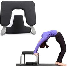 Berkalash PU Headstand Bench, Chair Headstand for Yoga, Black Yoga Aid Workout Chair, Multifunctional Sports Exercise Bench, Fitness Equipment, Fit Home Fitness