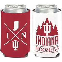 Fanatics University Indiana Hoosiers gurnu konservu dzesētājs, 1 iepakojums, 340 ml (saliekams, abpusējs dizains)