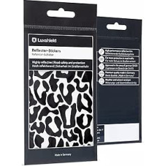 Luxshield Reflector Sticker Set – Leopard – for Bicycle Scooter Pram – Reflectors Bicycle – Reflectors Children