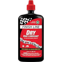 Finish Line Chain Oil Sausā smērviela velosipēda ķēdei 240 ml Visiem laikapstākļiem piemērota ķēdes smērviela šosejas velosipēdam MTB grants Ebike velosipēdu eļļa