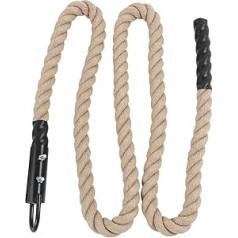 Alomejor kāpšanas virves sporta zālē, 3 m 38 mm rokas spēka treniņu virve Stipriniet muskuļus Spēka virve Kaujas virves spēka treniņš