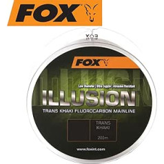 Fox Edges Illusion Soft Mainline Trans Khaki 200m karpu aukla, monopavedienu aukla karpu makšķerēšanai, aukla gariem iemetieniem