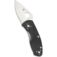 Spyderco Unisex – Erwachsene Einhandmesser Ambitious G-10, Schwarz, One Size