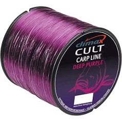 Cult Deep Purple Climax makšķerēšanas aukla karpu aukla ar fluoroglekļa pārklājumu 0,40 mm