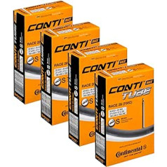 Continental Fahrradschlauch, 28 Zoll, 700 x 20 - 25, Presta-Ventil 80 mm, 4 Stück