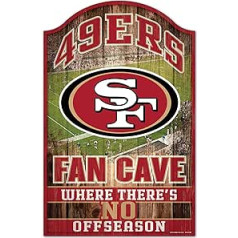 Wincraft NFL Sanfrancisko 49ers Fan Cave koka zīmes koka vairoga stadions