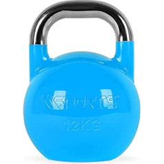 MSports Competition Premium Kettlebell, 4-36 kg t.sk. treniņu plakāts, Profesionāla sporta zāles kvalitāte, sacensību Kettlebell