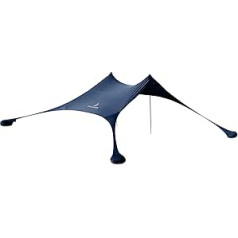 Premium Lycra Beach Tent - Beach Shelter Pop-Up Awning with Aluminium Poles and Sand Anchors 