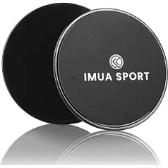 Imua Sport Core Slider Abdominal Workout Core lobung Divpusējs lietošanai uz paklāja, cietkoksnes grīdām un jebkuras virsmas