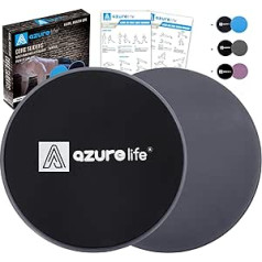 A AZURELIFE Exercise core sander, double sided for carpet or hardwood floors, lightweight and portable, perfect for abdominal and core training.