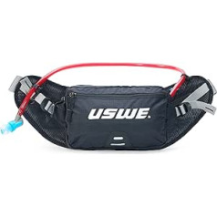 USWE Zulo Hydration Hip Pack — ar organizatoru un sānu kabatām, atsperu jostasvieta, dzeltena, melna