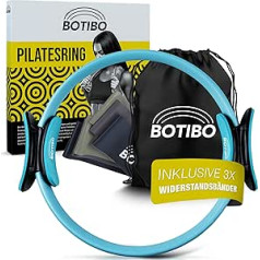 BOTIBO Professional Pilates Ring [37.5 cm] - Resistance Ring | Pilates Circle - Leg Press, Pelvic Floor & Thigh Trainer - with Hip Protection & Bag