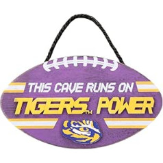 FOCO Unisex Adult Football LSU Tigers Sign Wood Football Power