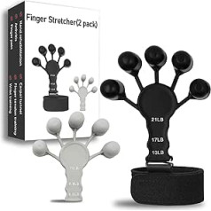 Gripster, 2 Pack Hook Grip Strength Trainer 2023 Uzlabots Roku satvēriena stiprināšanas Roku trenažieris, Pirkstu trenažieris, Pirkstu stiprināšanas līdzeklis, Rokas trenažiera spēka trenažieris