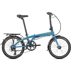 Tern CB19PFCO03HDR salokāms velosipēda saite C8 8 ātrumu 20 collu alumīnija pārslēdzējs Shimano bagāžas plaukts, zils