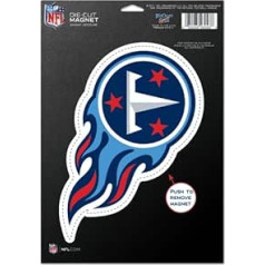 Wincraft NFL Tennessee Titans 83818010 Die Cut logotipa magnēts, mazs, melns