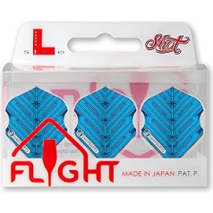 Shot! L-Style EZ L1 Standard Shape Manu Blue Dart Flight Set