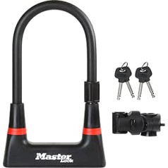 MASTER LOCK U-lock [atslēgas atslēga] [ar turētāju] [sertificēta velosipēda atslēga] 8279EURDPRO - Ideāli piemērots velosipēdiem