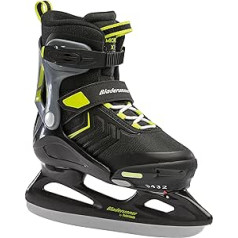 Rollerblade Boys Bladerunner no Micro Ice XT Junior regulējamas melnās un laima slidas