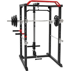 Nordcore Power Rack - Multi Press Adjustable Rack Fitness - Spēka treniņš mājām, Spēka treniņš, Squat Rack - 110 x 140 x 220 cm