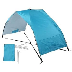 01 Beach Sun Shelter Instant Beach Umbrella Portable Lightweight Windproof Pop Up Umbrella for Use of Beach Holidays 2 People