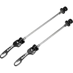 X AUTOHAUX 2gab Velosipēdu Ātrās Atvienošanas Asis Iesmi Svira Priekšējā ass Riteņa Rumba 15cm 18.5cm 18.5cm Melns MTB kalnu velosipēda šosejas velosipēdam