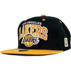 Mitchell & Ness Team Arch Los Angeles Lakers Snapback vāciņš, melns/dzeltens, OS, daudzkrāsains