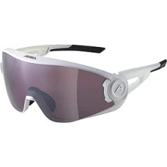 ALPINA 5W1NG Q veidrodiniai, kontrastą didinantys ir nuo rasojimo akiniai sportui ir dviratininkams su 100 % UV apsauga suaugusiems