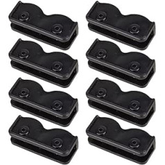 ciciTree Pack of 8 Black Pop-Up Gazebo Tent Replacement Connectors Replacement Parts Oblong Bracket