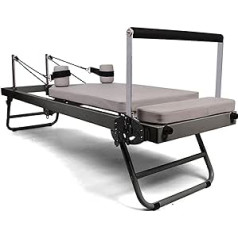 AAADRESSES Sulankstomas Pilates Reformer prietaisas, Sulankstomas Pilates Reformer Pilates, subalansuotam kūnui, Iki 300 svarų apkrova, namams ir sporto salėje