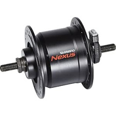 SHIMANO Unisex — pieaugušo DH-C3000-3N rumbas dinamo, melns, viens izmērs