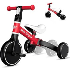 XIAPIA 3-in-1 līdzsvara velosipēds no 1 gada | Bērnu trīsritenis 1-4 gadus veciem zēniem un meitenēm | Rotaļlieta ar velosipēdu staigāšanai ar velosipēdu 12–48 mēnešiem kā dāvana dzimšanas dienas Ziemassvētkos