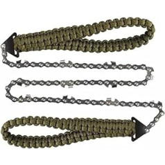 Braided Rope Chain Saw, Portable Pocket Hand Saw, Outdoor Emergency Survival Equipment, Outdoor Camping and Hunting Tree Felling Device