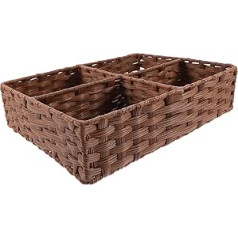 XENITE Rattan-Haushalts-Dekorationskorb, Finishing-Korb, Eisen-Mehrzweckkorb, Snack-Heimkorb, gewebter Korb, diverser Korb, Lagerregal, Organizer-Korb, Desktop Korb