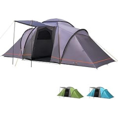 Portal Outdoors Unisex Beta 6 Spacious 2 Bedroom Tent with Storage Bag