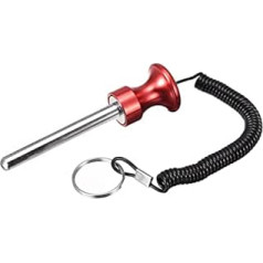 uxcell 8 mm x 80 mm svara sakraušanas adata ar vilkšanas virvi Magnētiskā spēka treniņu piederumi Fitness Training Red