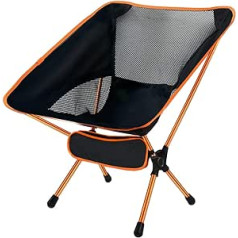 Ledeak Folding Camping Chair, Foldable Portable Camping Chairs Compact Ultralight with Carry Bag, Small Outdoor Chair Fishing Chair up to 150 kg for Backpacking, Picnic, Hiking