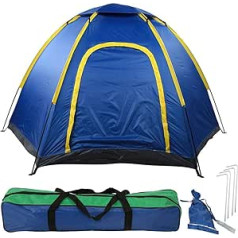 Camping Tent for 3-4 People, Windproof, Waterproof, Anti-Mosquito for Outdoor Camping Hiking Grass Travel