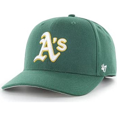 '47 MLB Oakland Athletics Cold Zone MVP DP Unisex beisbola cepure Snapback White Logo Krāsa Tumši Zaļa Tumši Zaļa Viena izmēra tumši zaļa