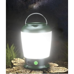 LETOUR Camping Lantern USB Rechargeable Portable Tent Light 370 Lumens 6 Lighting Modes Camping Lamp for Outdoor Hiking Enmergecy Fishing