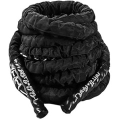 Battle Rope Hua Outdoor Sports Training kaujas virve, 38 mm / 50 mm, 9 m / 12 m / 15 m fitnesa virve, vīriešu un sieviešu visa ķermeņa muskuļu serdes spēka treniņu virve, 100% jauns poliesters