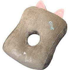 YLiansong-home Travel Pillow multfilma Elpojošs miega spilvens Nap spilvens Tvaika spilvenu automašīna ar segu kaklu un galvas balstu (krāsa: pelēka, izmērs: viena izmēra)