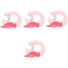 Holibanna Pack of 4 Flamingo Neck Pillow Aeroplane Sleeping Pillow Children's Pillow Flight Neck Pillow Travel Pillow Made of Foam Aeroplane Pillow Kit Soft Travel Neck Pillow Cartoon Travel Pillow