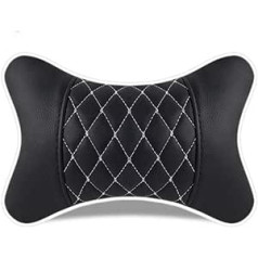 DANDELG Pack of 2 leather car neck pillows, car neck headrests