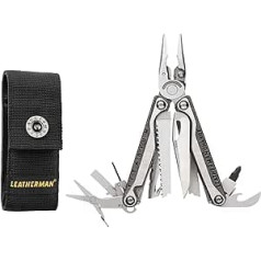 LEATHERMAN - Charge Plus TTI multiinstruments ar 19 svarīgiem instrumentiem, instrumenti, kurus var atvērt ar vienu roku, augstas kvalitātes titāna rokturi, ar neilona maciņu