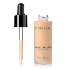 Stagecolor Cosmetics Liquid Make Up Liquid Foundation ar SPF 15 27,5 ml - necaurspīdīgs tonālais krēms nevainojamai sejas krāsai - olīvbēšs