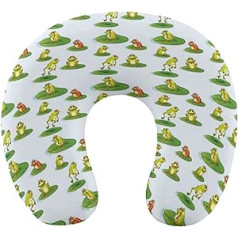 Vardes vietnē The Pond Travel Pillow Pārnēsājams kakla spilvens U formas spilvena automašīnas galvas balsts vīriešiem un sievietēm