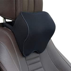 DANDELG Car Neck Pillow Leather Car Neck Support Pillow Neck Pillow Car Accessories